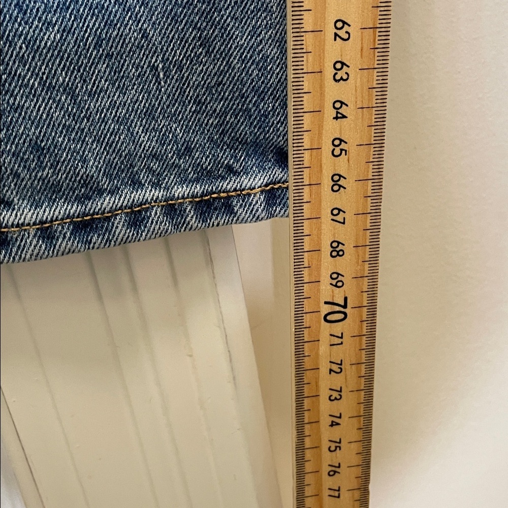 Aritzia - Denim Forum - Pin-Up Super High Staright Denim Jeans - Blue - 26x28L - Picture 6 of 12